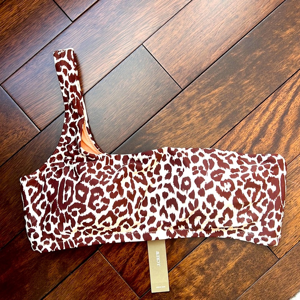 J crew one shoulder bikini top